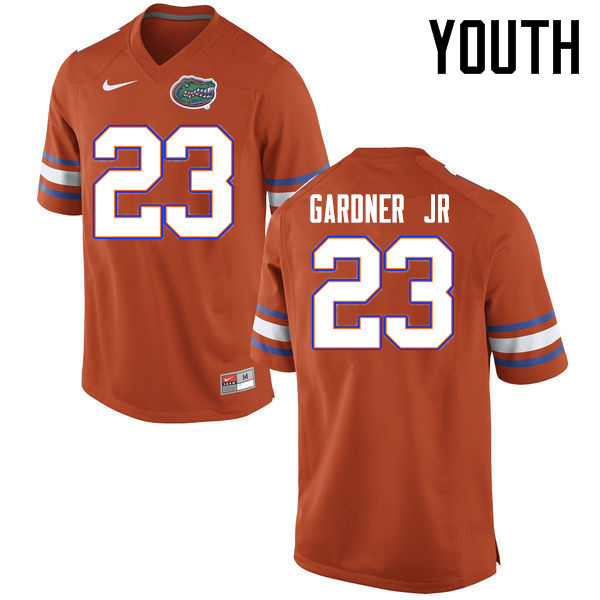 Youth Florida Gators #23 Chauncey Gardner Jr. College Football Jerseys Sale-Orange
